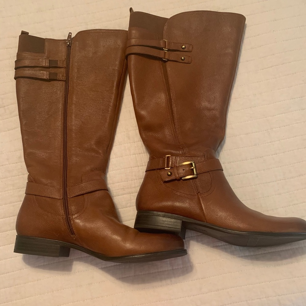 Brown Leather Riding Boots